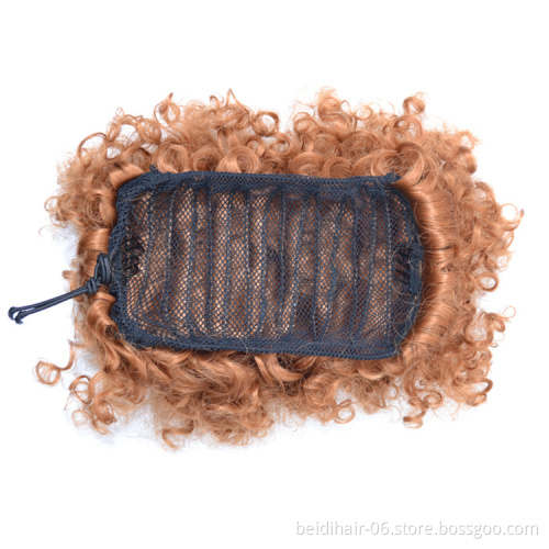 Afro Ponytail Wrap Hair Band Ponytail Puff Kinky Ponytail Accessories Drawstring Buns Big and Small